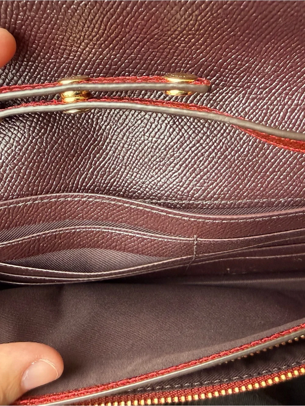 Coach Red Glitter Crossbody Wallet on Chain | Sparkle Evening Bag